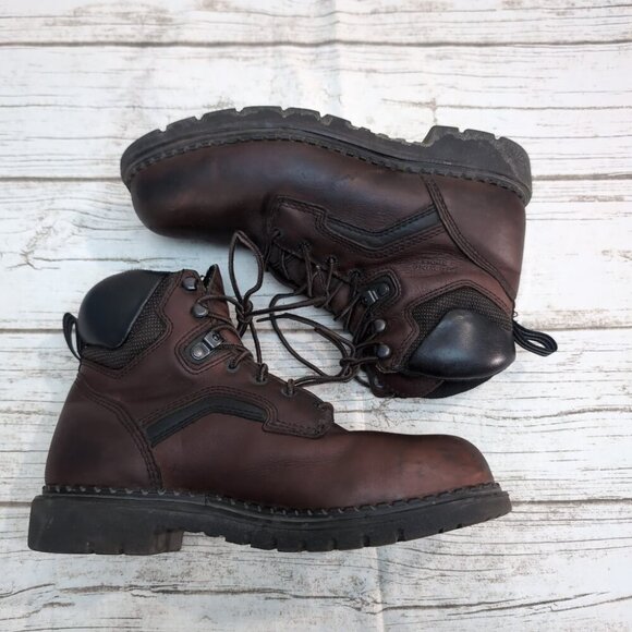Red Wing 3526 Steel Toe Leather Work Boots Brown EH Slip-Resistant – Men’s 9.5 - Picture 7 of 11